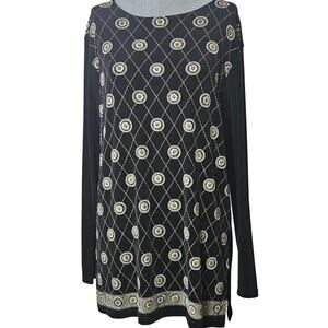 Black Long Sleeve Blouse Size Large